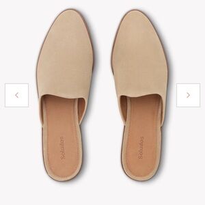 NWT Soludos Venetian Sand Suede Mules